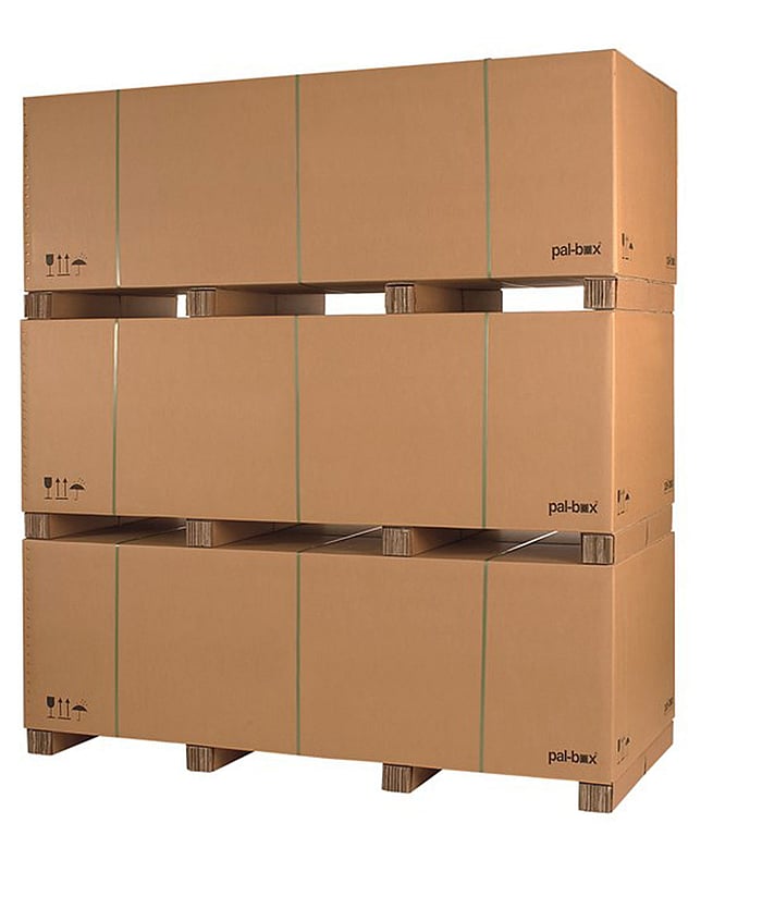 Mondi pal-box®, büyük eşyalar için oluklu mukavva kutu