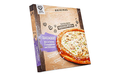 Baskılı pizza kutusu.