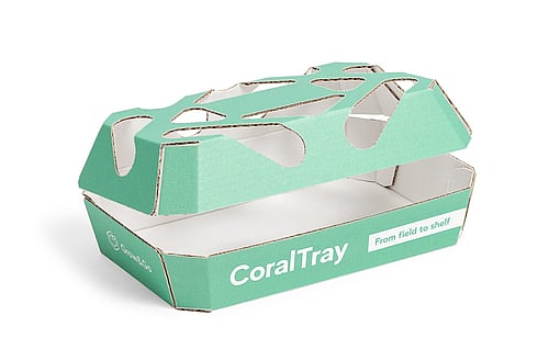 Mondi'den taze meyve ve sebzeler için kapaklı küçük bir tepsi.