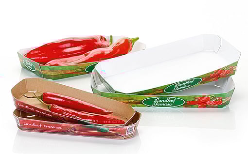 Taze ürünler için tasarlanmış sepetler.