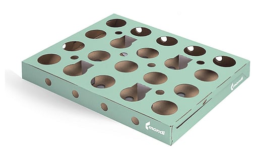 Yığılabilir ve ayrılabilir yoğurt için oluklu tepsi.